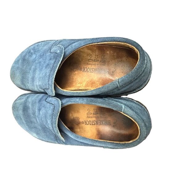 Birkenstock Nashville Shoes Black Nubuck Leather Loafer Size  L11 M 9 - Picture 4 of 7